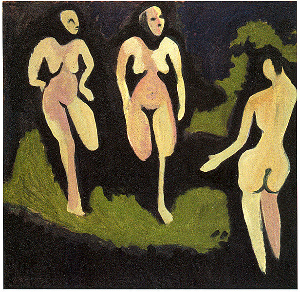 Ernst Ludwig Kirchner Nudes in a meadow
